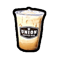UnionCoffeeBar coffee coffee cup iced coffee cold brew Sticker