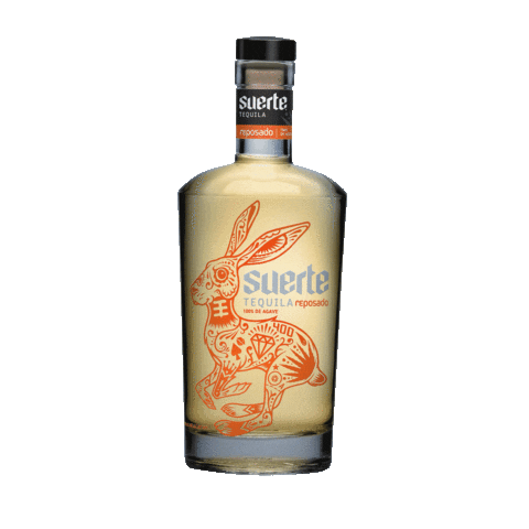 Tequila Bottle Sticker by Suerte Tequila