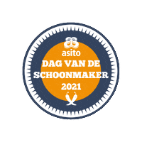 Dagvandeschoonmaker Sticker by Asito