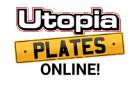 UtopiaPlates utopia number plates utopia plates 4d plates Sticker