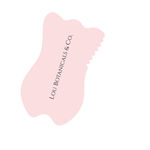 Tulip Gua Sha Sticker by Loubotanicals