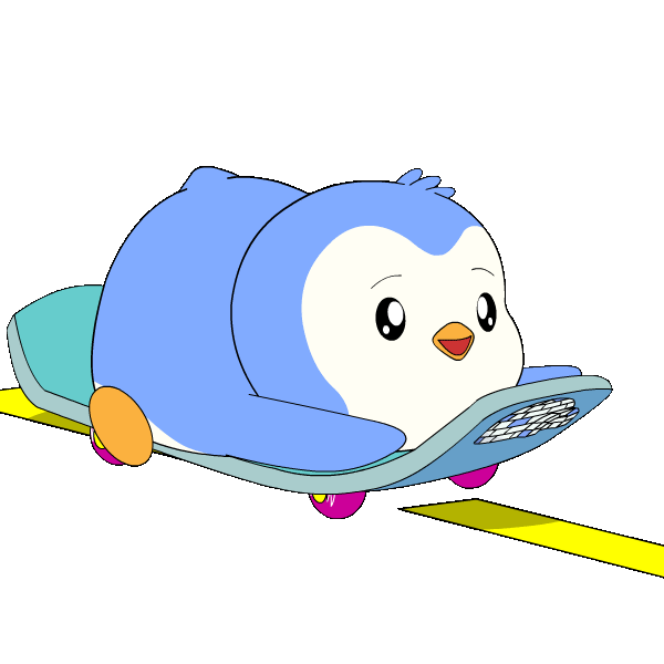 Penguin Driving Sticker by Pudgy Penguins