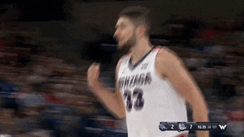GonzagaBulldogs celebration basketball flex bench GIF