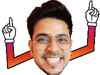 Abhijeet Sticker by BORN ON INSTAGRAM