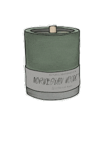 Beton Candle Sticker by Cera una Bolla