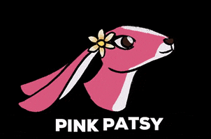 Pink Bunny GIF by Wendy Gallagher