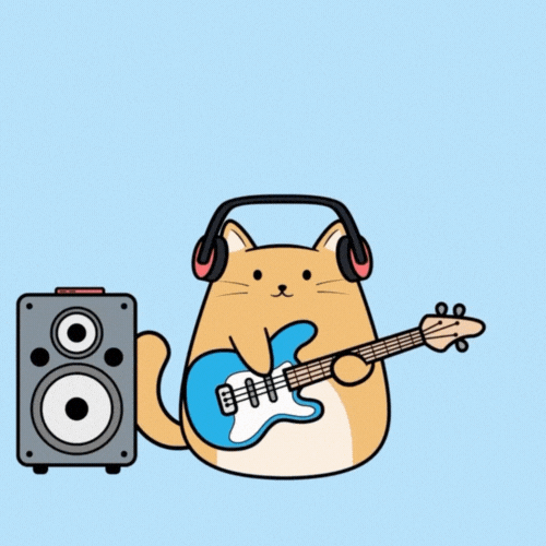 Rock And Roll Cat GIF by MESA My Emotional Support Animal