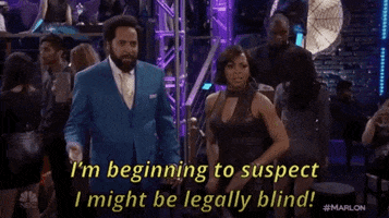 marlon cant see GIF by NBC