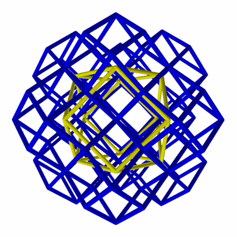 4dsolutions giphyupload lattice synergetics rhombic dodecahedron GIF