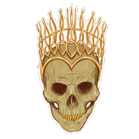 Neon Skull Sticker