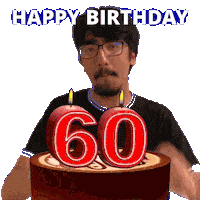 60Th Birthday Sticker