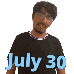 July 30 Sticker