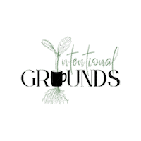 IntentionalGrounds coffee roots grounded Sticker