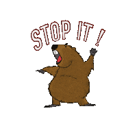 Angry Ground Hog Sticker