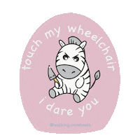 walkingonwheels wheelchair disability disabled chronic illness Sticker