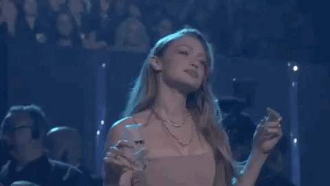 Gigi Hadid Dancing GIF by 2021 MTV Video Music Awards