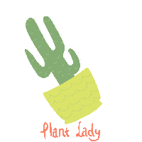 Plant Lady Sticker by Queenbe