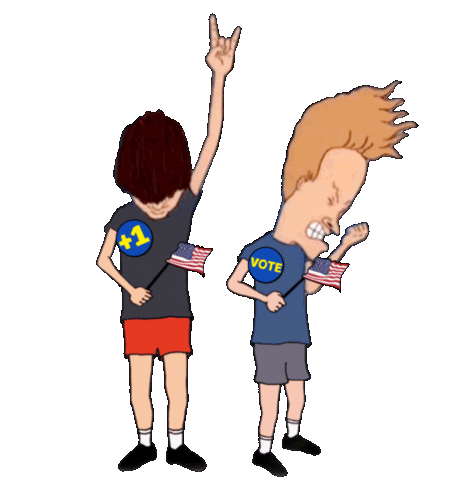 Voting Beavis And Butthead Sticker by mtv