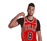 Zach Lavine Sticker by Chicago Bulls