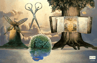 Vladimir Kush Surrealism GIF by joelremygif