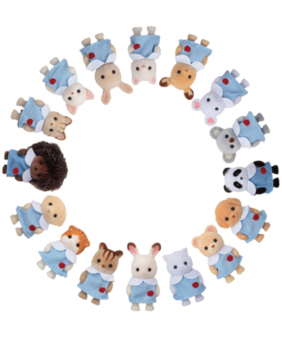 sylvanianfamilies giphyupload summer family rabbit Sticker