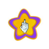 Flower Star Sticker