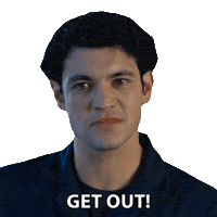 Get Out Of Here Go Away Sticker by NETFLIX