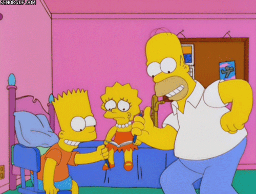 the simpsons smiling GIF by Cheezburger