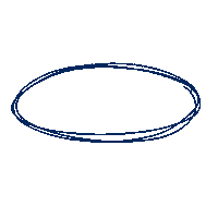 Shine Bright Blue Circle Sticker by Deb Laflamme
