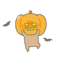 mimikim89 halloween pumpkin egg lanny Sticker