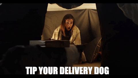sciencewithsophie giphygifmaker pizza dogs delivery GIF