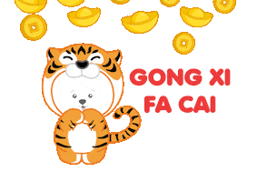 Happy New Year Tiger Sticker
