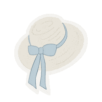 jillybox heart hat country cowboy Sticker