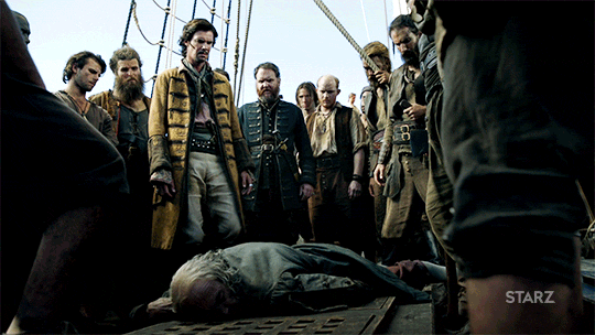 season 4 hello GIF by Black Sails