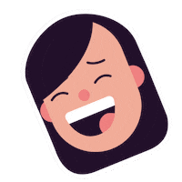 Happy Sticker
