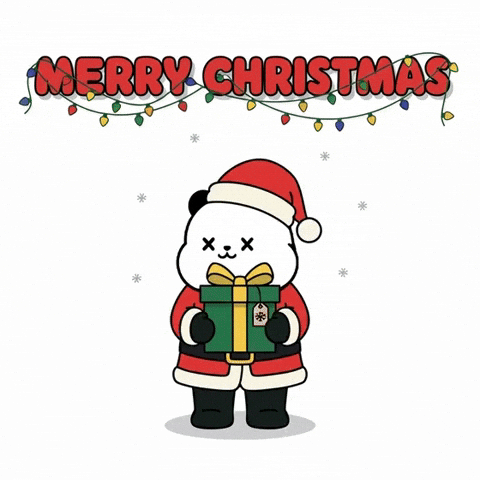 Merry Christmas GIF by Kanpai Pandas