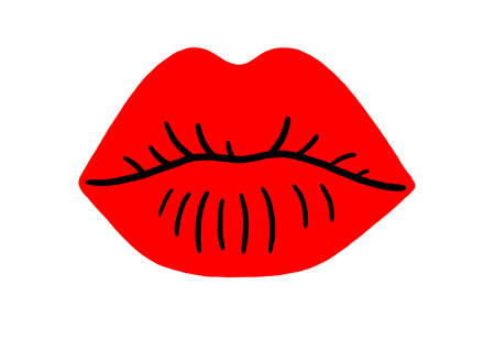 lips flirting GIF by Jenni Sparks