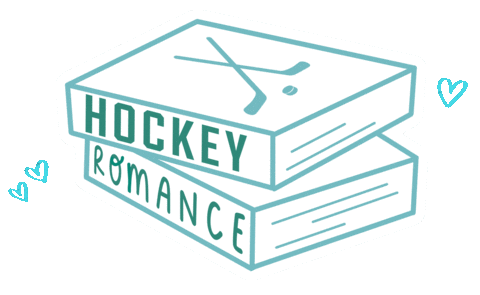 veronicaedenauthor hockey romance books reading Sticker