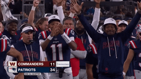 Hands Up Football GIF by New England Patriots