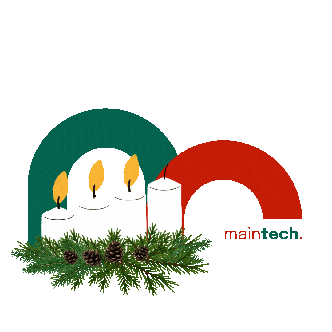 Christmas Candle Sticker by Maintech