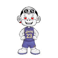 La Lakers Sticker by Zhot Shop