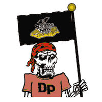 Skull Pirate Sticker by Degenerate Pirates