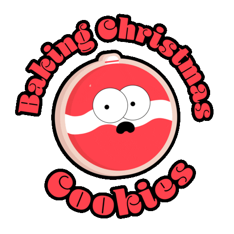 Baking Christmas Cookies Sticker