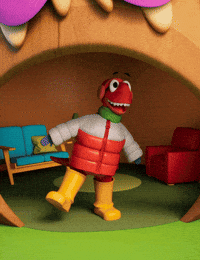 Waddling Michelin Man GIF by Claynosaurz