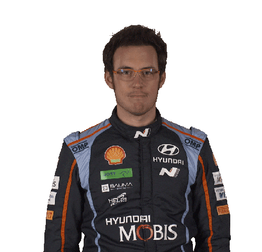 Thierry Neuville Applause Sticker by FIA World Rally Championship