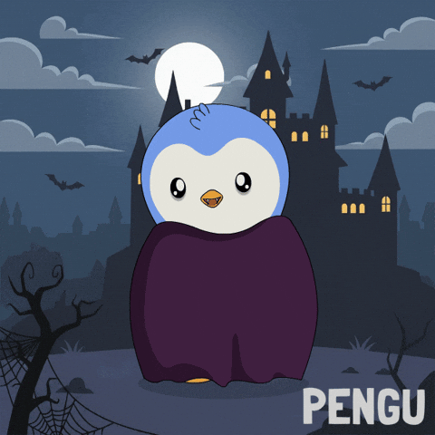 Trick Or Treat Halloween GIF by Pudgy Penguins