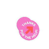 Thanks Help Sticker by Startup CPG