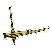 urbanspiritsapparel music usa instrument flute Sticker