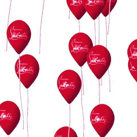 LouboutinWorld red fly balloon louboutin Sticker