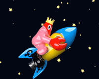 PhilipColbert rocket to the moon lobster claw GIF